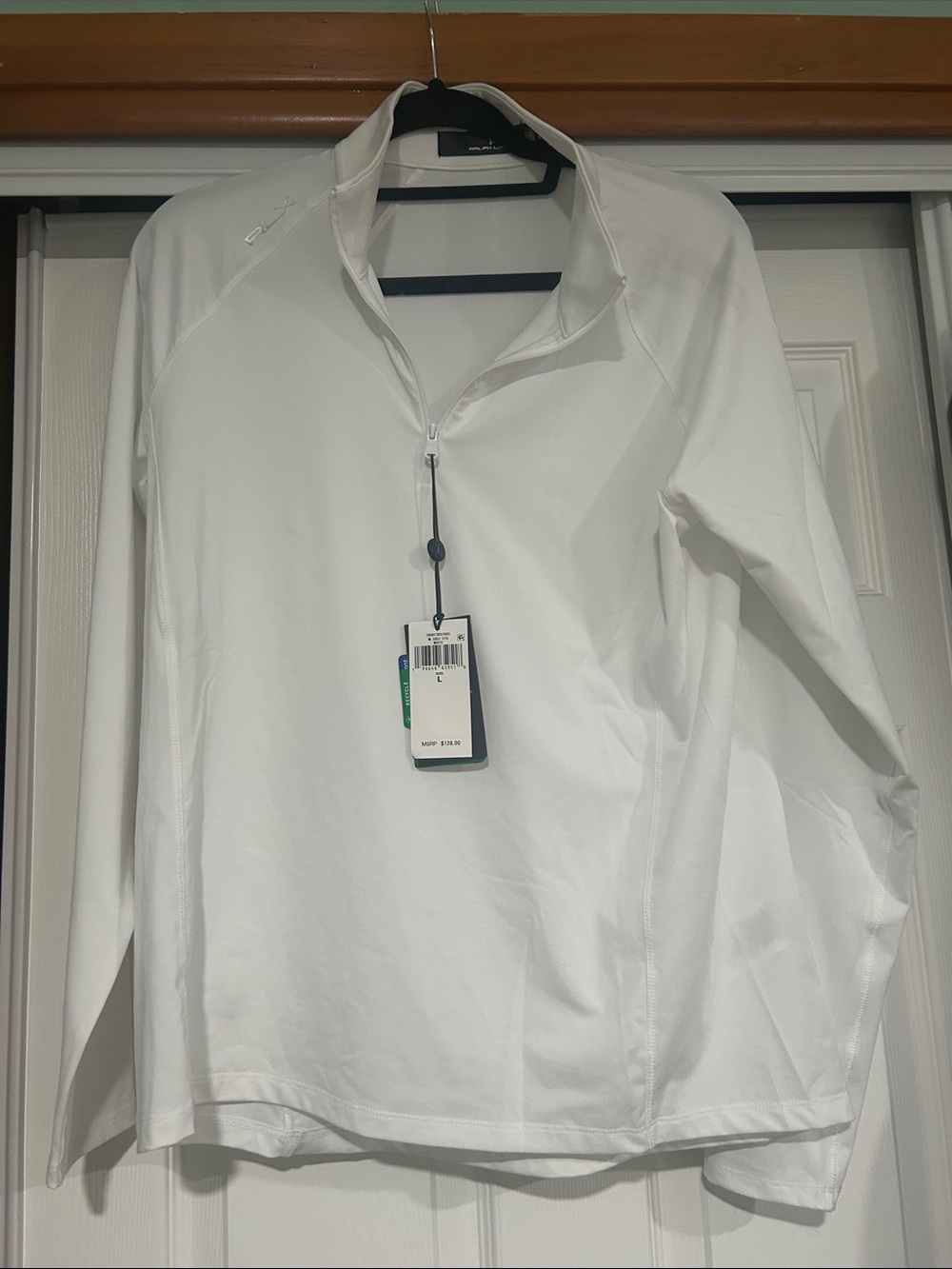RLX Ralph Lauren White Women's Half-Zip Performance Top